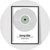 Personoidut musiikkiposterit
