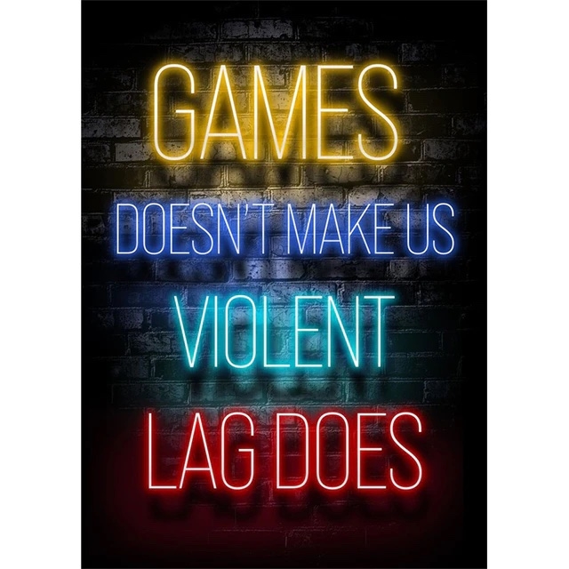 Juliste - GAMES DOESN'T MAKE US VIOLENT