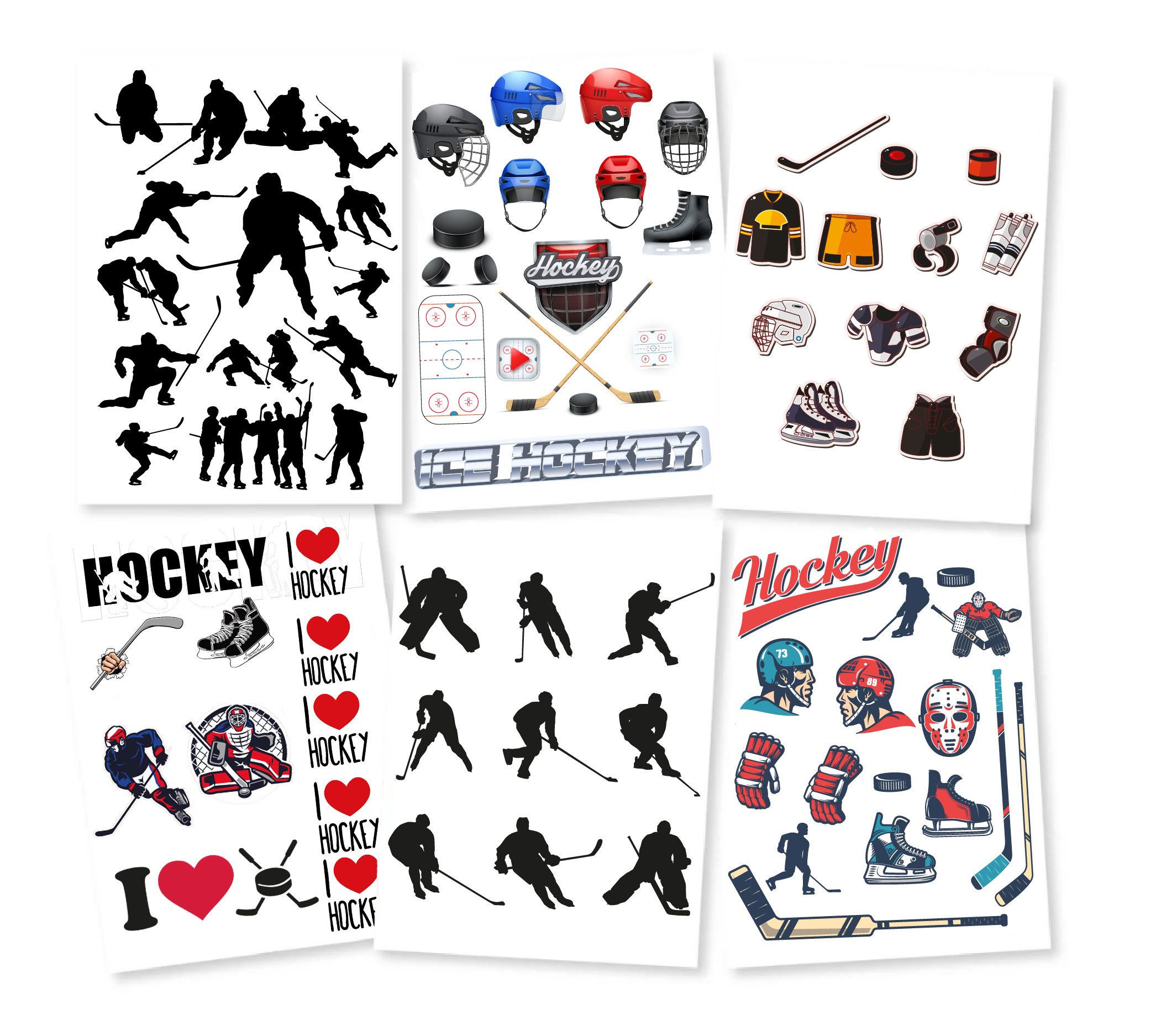 Tarrat - Jääkiekko / Ice Hockey  Sekoitettu 6 arkkia