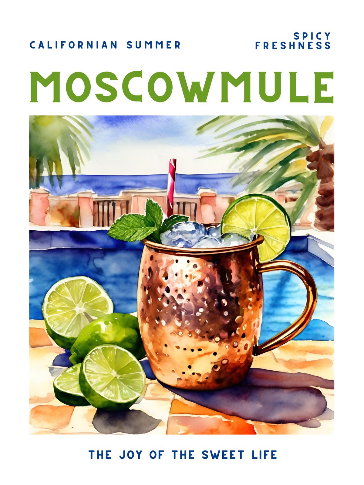Juliste - Moscow Mule Cocktail