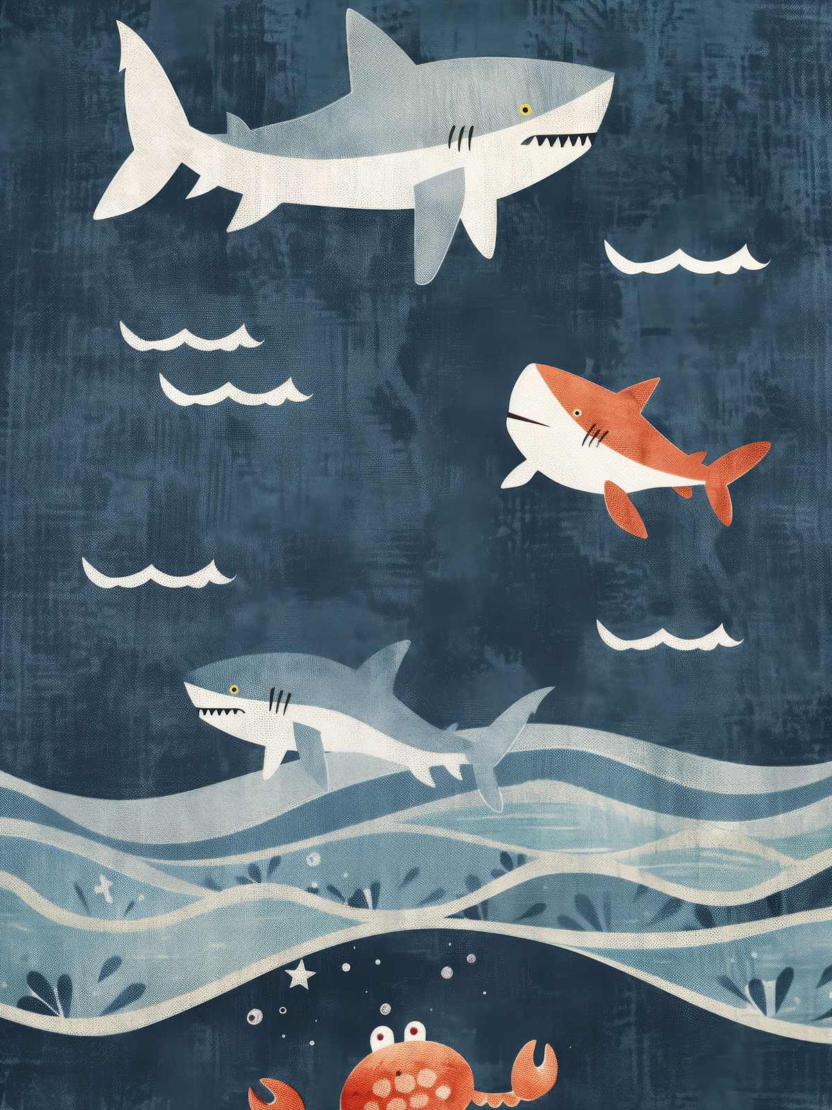 Juliste - Underwater Sharks