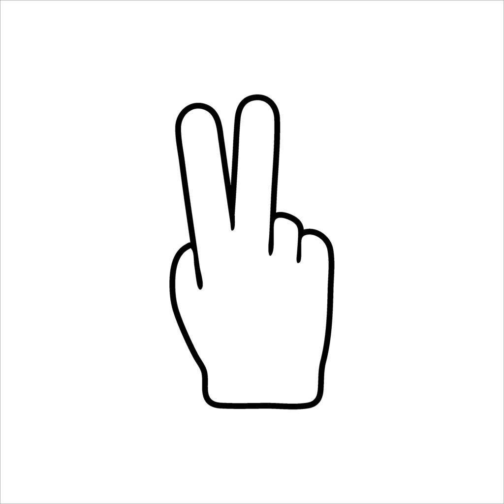 Sticker - Rauha Käsi Symboli