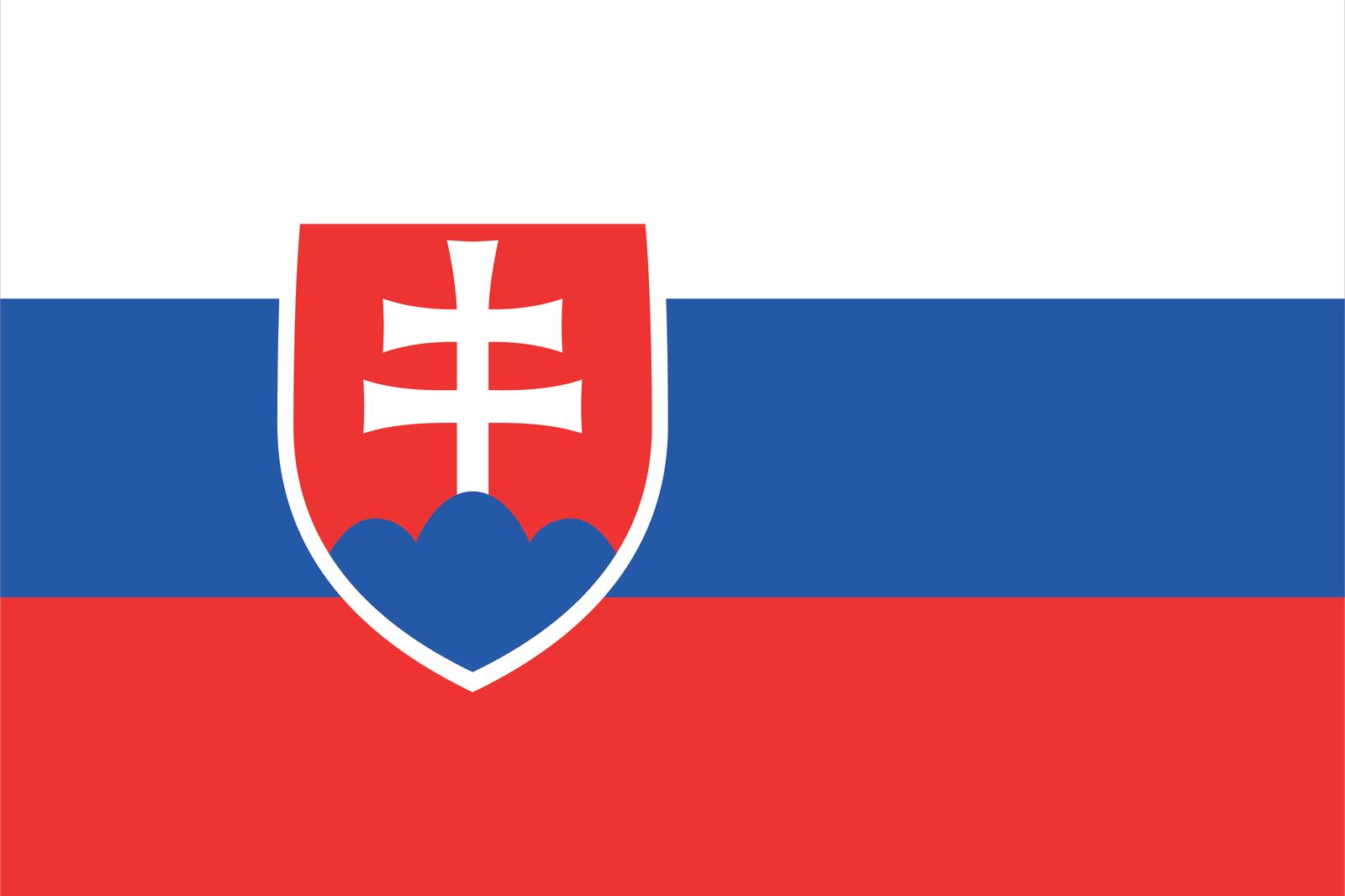 Slovakian lippu - Sticker