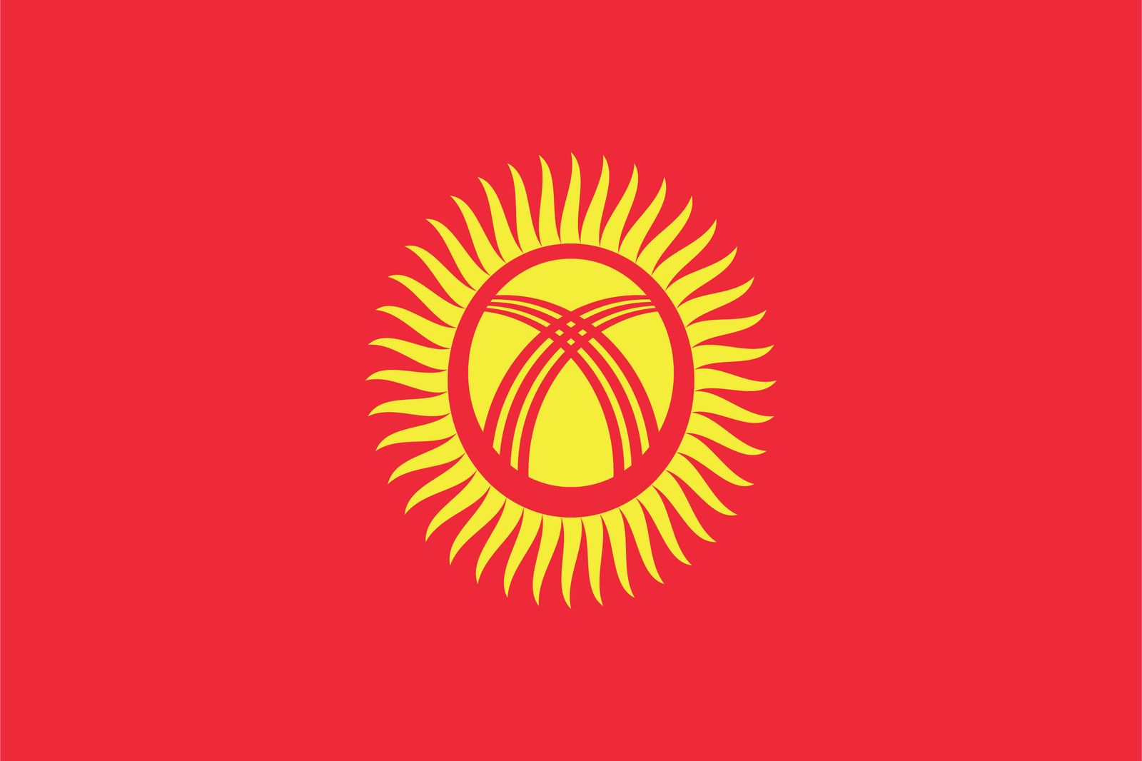 Kirgisia Lippu - Tarra