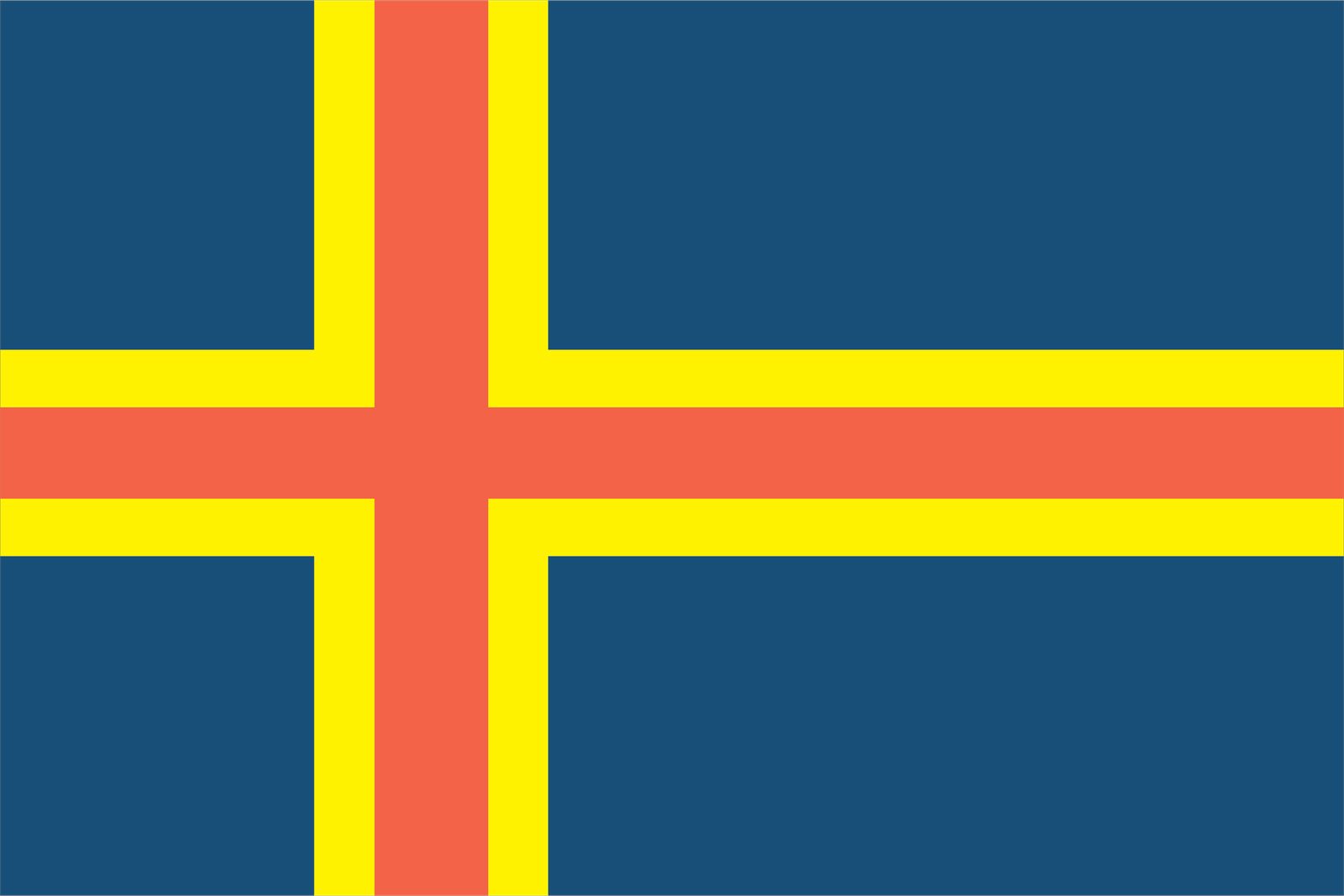 Ahvenanmaan lippu - Tarra