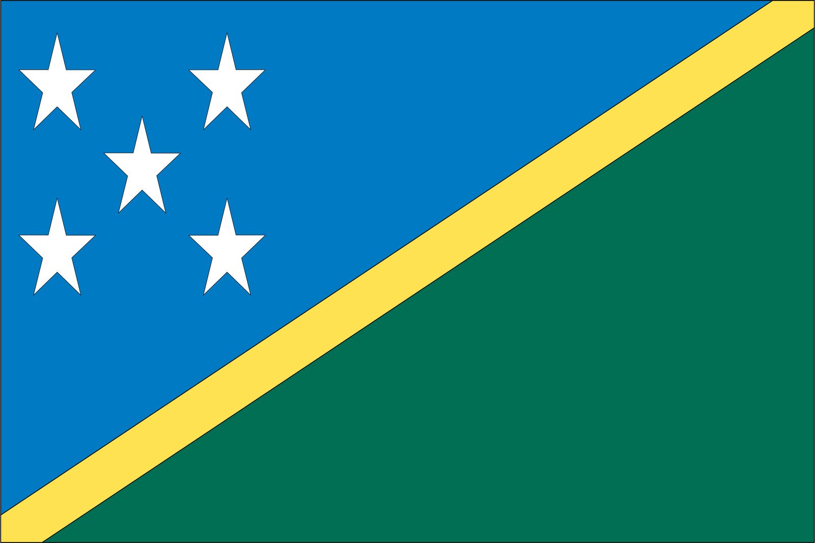 Salomonsaarten Lippu - Tarra